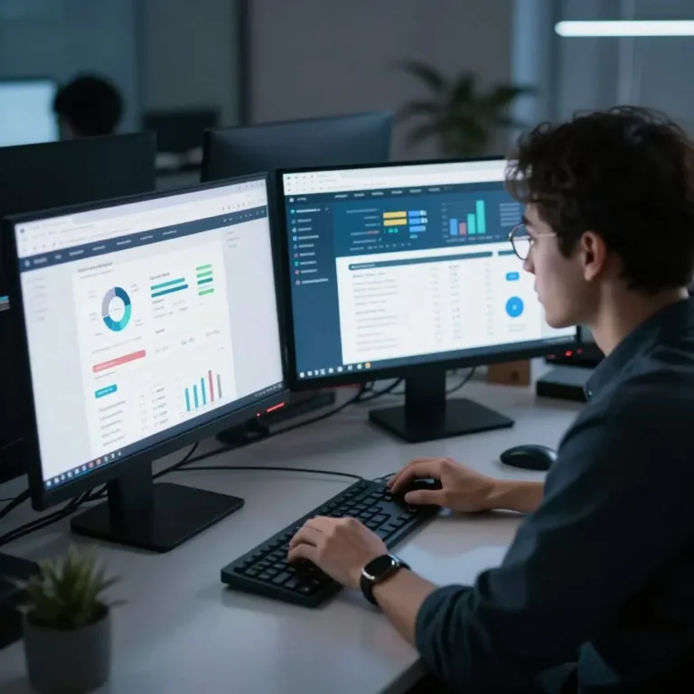 Illustration d'un audit de performance d'un site web avec analyse des indicateurs.