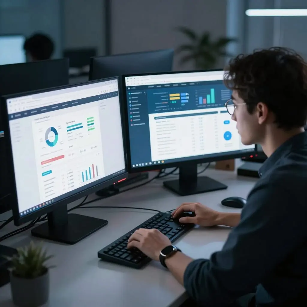 Illustration d'un audit de performance d'un site web avec analyse des indicateurs.