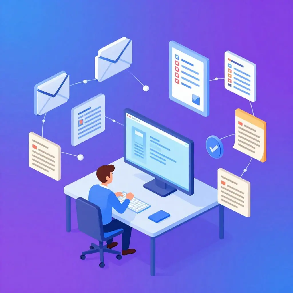 Automatisation des tâches répétitives en entreprise avec un entrepreneur et des flux numériques