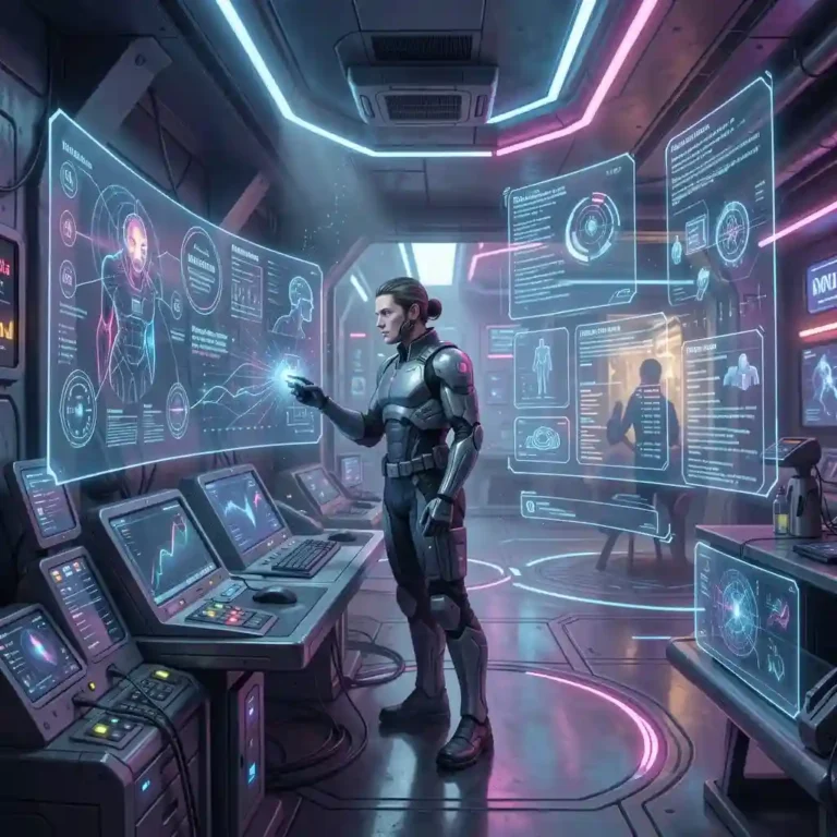 Vision futuriste de la personnalisation grâce à l’intelligence artificielle.