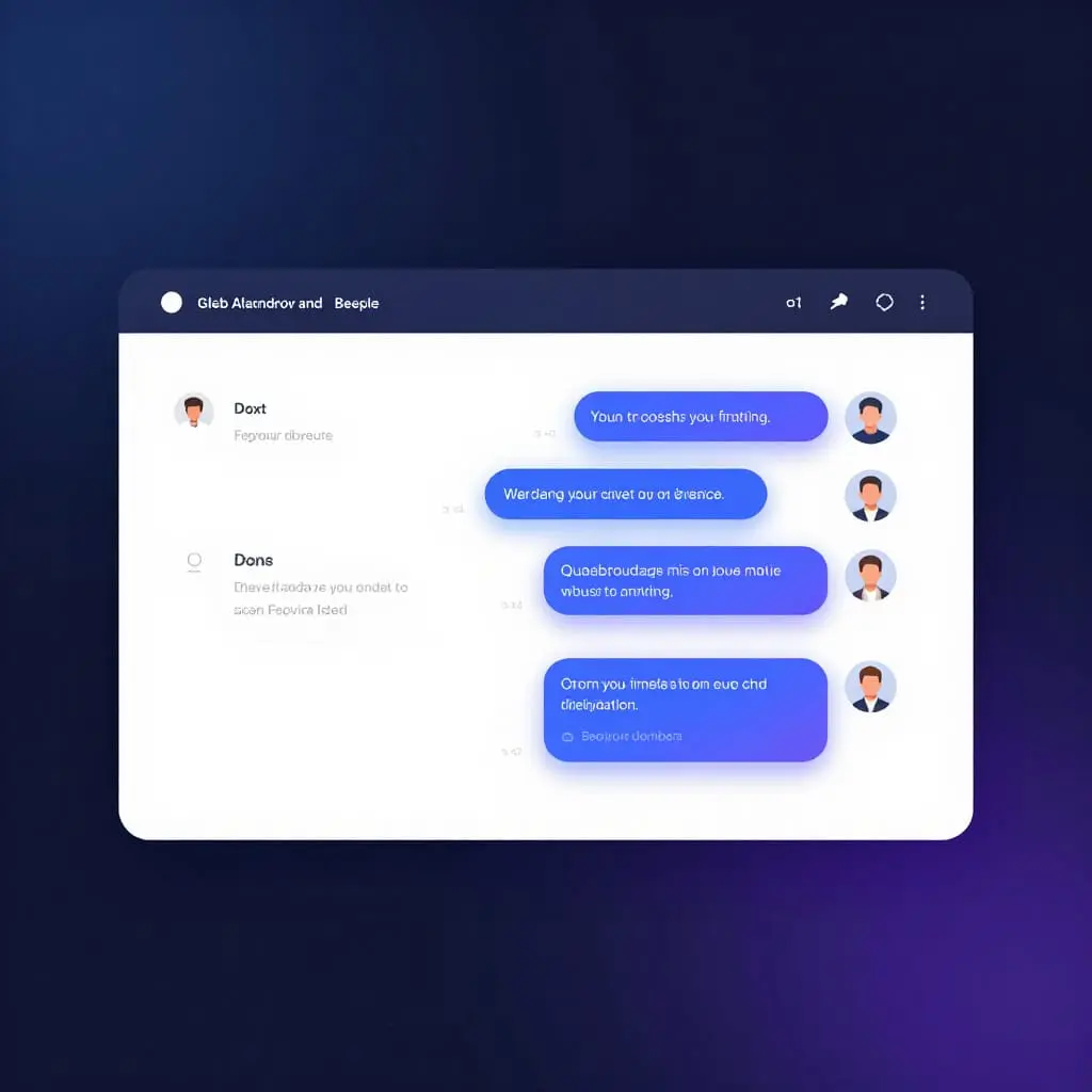 Illustration d’un chatbot IA intégré sur un site web.