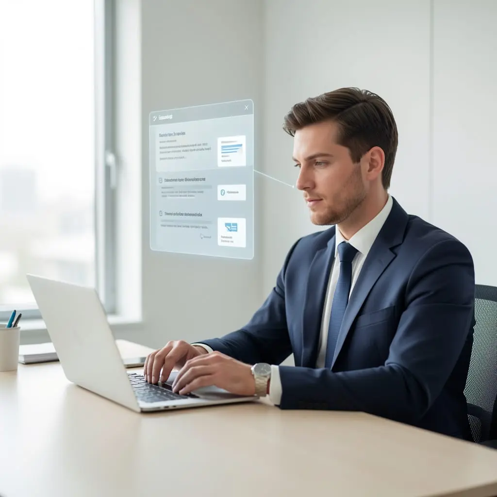 Rédaction d’emails professionnels assistée par intelligence artificielle.