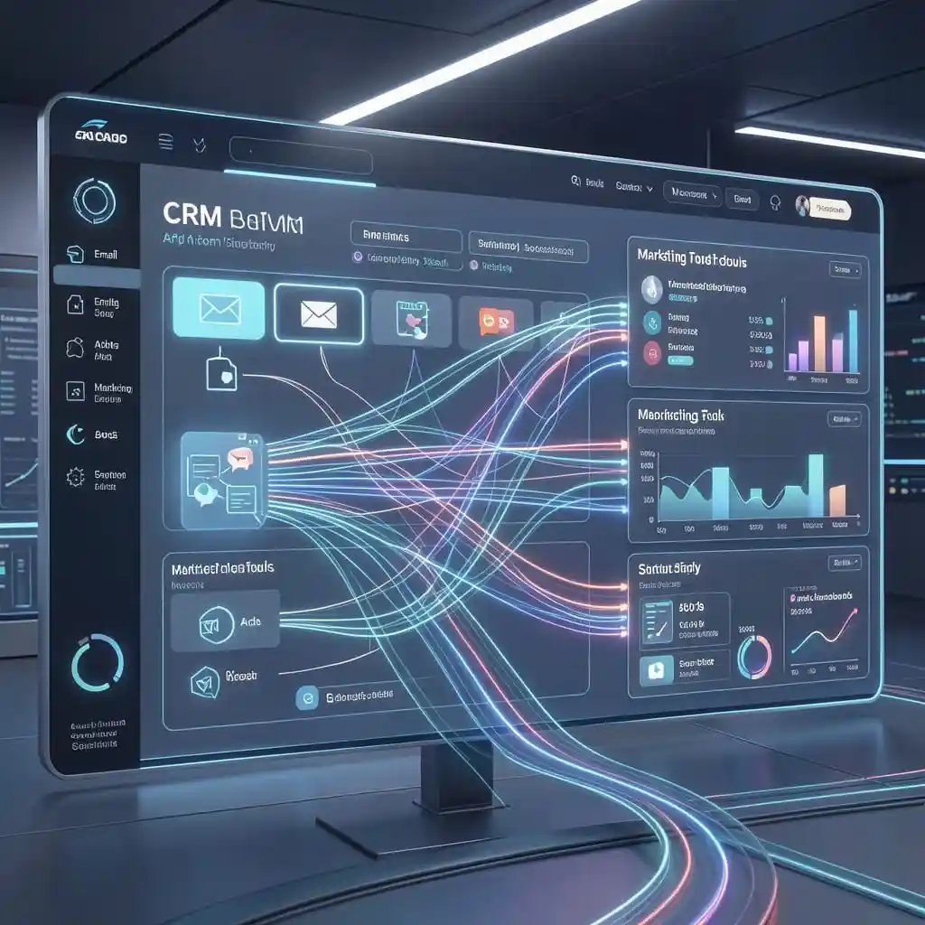 Connexion d’un CRM avec des outils marketing via automatisation et API