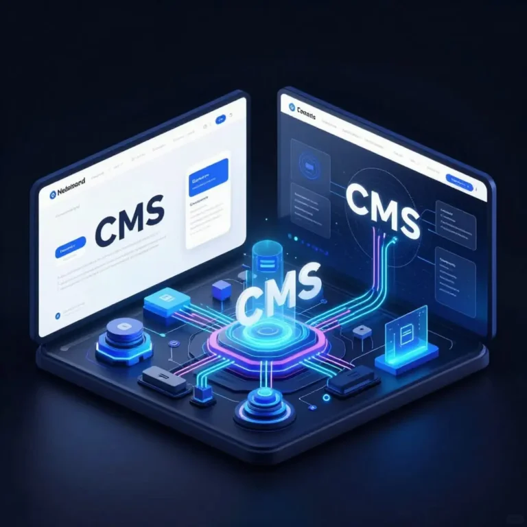 Illustration d'un CMS Headless séparant le contenu et l'affichage