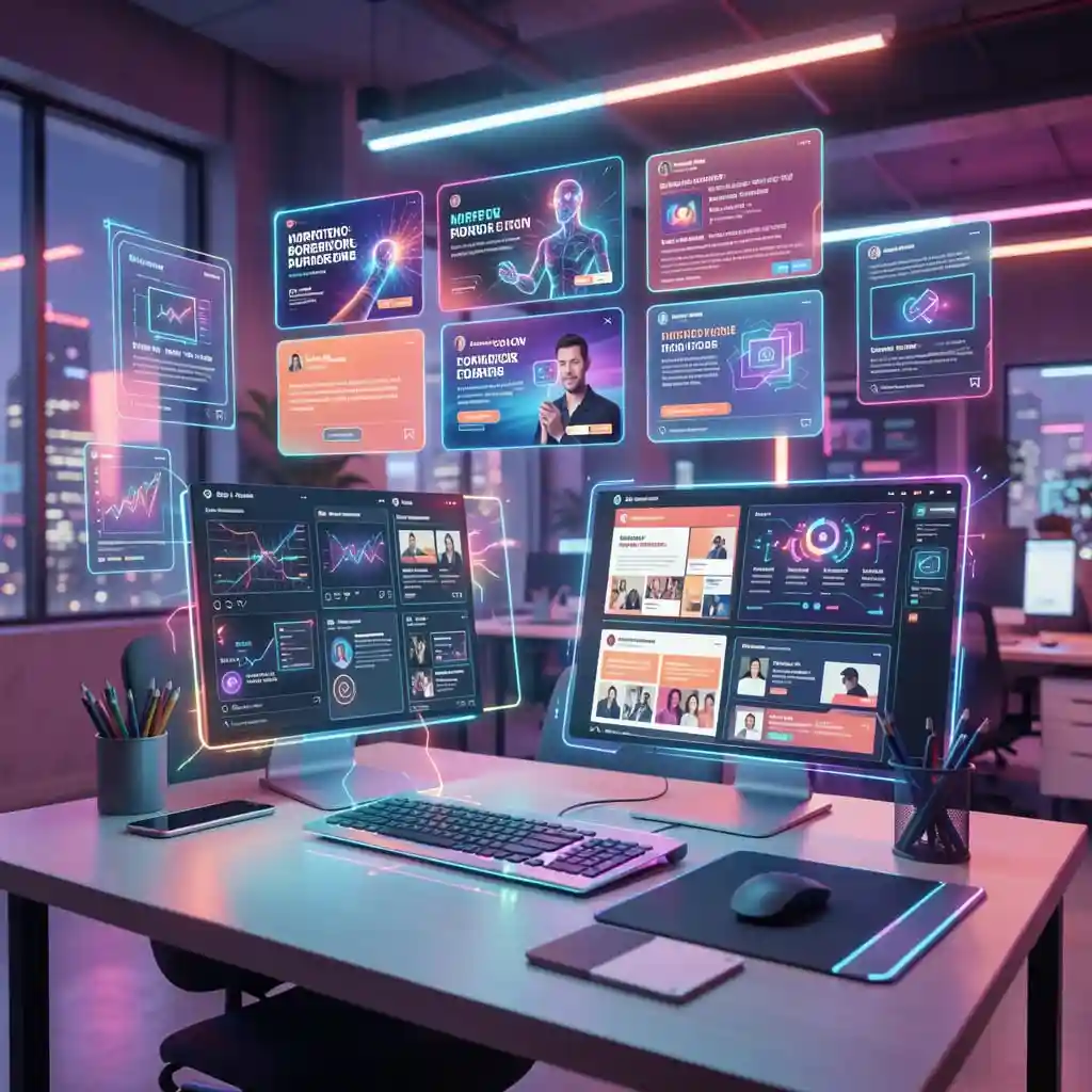 Création de contenu marketing automatisée grâce à l’intelligence artificielle.