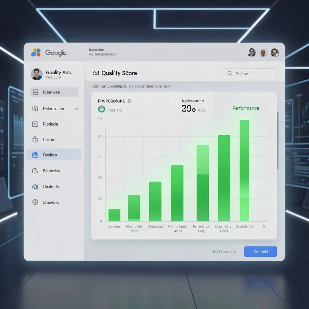 Illustration de l’amélioration du Quality Score sur Google Ads.